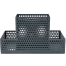 PH Black Metal Desk Multi Card and Pen Holder image