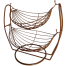 PH Copper Golden Two-Tier Fruit Basket Stand image