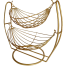 PH Golden Two-Tier Fruit Basket Stand image