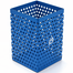 PH Metal Blue Dotted Square Pen Holder image