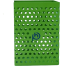 PH Metal Green Dotted Square Pen Holder image