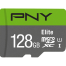 PNY Elite Class 10 U1 128GB Micro SD Memory Card image