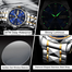 POEDAGAR 615 Men Watch For Sports Waterproof Luminous Stainless Steel image
