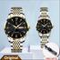 POEDAGAR 836 Couple Set 2 Pcs Luxury Quartz Watch for Men and Women image