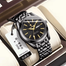 Poedagar 962 Stainless Steel Date Week Men's Quartz Watch image