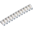 PVC Connector AC220v 12Way Electrical Screw Terminal Connector PVC Heavy Duty Plastic Barrier Terminal Block Strip For Wire Joining Electrical Cable image