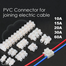 PVC Connector AC220v 12Way Electrical Screw Terminal Connector PVC Heavy Duty Plastic Barrier Terminal Block Strip For Wire Joining Electrical Cable image