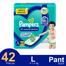 Pampers All Round Pants System Baby Diper (L Size) (9-14 kg) (42Pcs) image