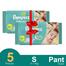 Pampers All round Pants System baby diapers (S Size) (9-14kg ) (5Pcs) image