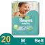Pampers Taped Belt System Baby Diapers (M Size) (6-11 kg ) (20pcs) image