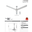 Panasonic 60 Inch Ceiling Fan - M15AO image