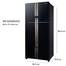 Panasonic NR-DZ600GKXZ Non-frost Top Freezer Inverter Refrigerator - 550Ltr image