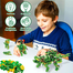 Panlos 12 in 1 Tyrannosaurus Dinosaur Toy Model Educational Carton Kids 577 Piece Building Blocks Brick Set image
