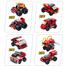 Panlos 561 Pcs Firefighter Lego 12 in 1 City Building Block for Kids 25 Play Style image