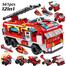 Panlos 561 Pcs Firefighter Lego 12 in 1 City Building Block for Kids 25 Play Style image