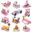 Panlos 553 Pcs Ice Cream Truck Building Lego for Girls 12 in 1 City Building Block for Kids 25 Play Style image