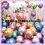 Party Balloons 12 Inch 10pcs Metallic Chrome Glossy Birthday Balloons For - Party Decoration image
