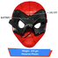 Party Led Light Spiderman Face Mask For Children / Elders (Red) (spmn_mask_pride_4363511574) Spiderman image