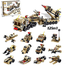 Patriot Air Defense Missile Truck Bricks Model 12 In 1 Building Blocks Set image
