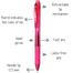 Pentel Energel Gell Pen Pink Ink (0.5mm) - 1 Pcs image