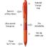 Pentel Energel Gel Pen Orange Ink (0.7mm) - 1 Pcs image