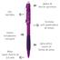 Pentel M.pencil Twist-erase Gt 0.5mm Violet Barrel image