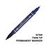 Pentel Permanent Marker Twin Tip - Blue image