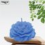 Peony Flower Sandalwood Fragrance Candle - Light Blue Color image