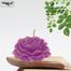 Peony Flower Sandalwood Fragrance Candle - Lavender Colour image