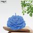 Peony Flower Sandalwood Fragrance Candle - Light Blue Color image