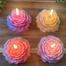 Peony Flower Scented Candle – Soft Light, Sweet Sandalwood Fragrance image