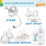 Philips Avent Feeder Nipple A Anlene 5.5 cm Wide - Mouth Silicone Bottle Accessories Breast Milk Real Petal Pacifier - 1 pcs image