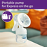 Philips Avent SCF330/20 BPA Free Comfort Manual Breast Pump, soft petal shape massage cushions for easy expression image
