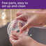 Philips Avent SCF330/20 BPA Free Comfort Manual Breast Pump, soft petal shape massage cushions for easy expression image