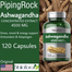 Piping Rock Ashwagandha 4500mg –120 Capsules image