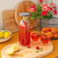 Glass Pitcher W/Black Lid 1200 ml- 1 Pcs image
