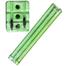 Plastic Cricket Stumps 1 Set Green image