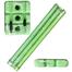 Plastic Cricket Stumps 1 Set Green image