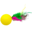 Plastic Golf Ball with Feather Cat Toy image