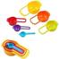 Plastic Measuring Cup and Measuring Spoon Set - Multi Color image