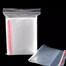 Plastic Zip Lock Bags Clear Poly Per- Pack 100 Pcs image