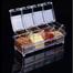 Plastic masala box with spoon - 4 pcs image