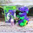 Plastics Portable Dinosaur Bubble Machine Automatic Bubble Maker For Birthday Gift For Home For Outdoor image