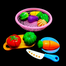Play Food Toys Cutting Fruit And Vegetable Cutter Set With Basket (cutter_vegetable_basket_b)Vegetables - 8 Pcs image