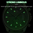 Poedagar Men's Fashion Top Luxury Waterproof Wristwatch image