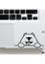 Polar Bear Laptop Sticker, Laptop Skin and Laptop Vinyl - Black image