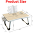 Portable Folding Laptop Table Desk Foldable Laptop Table - Multicolor image