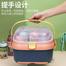 Portable Kids Bottle Drying Rack Box with Anti-dust Cover Large Cup Bottle Storage Box Travel Feeding Organizer image