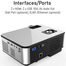 Portable Mini 4K Full HD 1080P LED Projector C9 image
