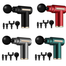 Portable Mini Massager Deep Tissue Therapy Rechargeable Mini Gun Massager Body Massage Electric Vibration Body Muscle Massager Fascial Gun and Recovery Device for Male and Female image